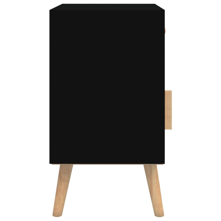 Nachtkastjes 2 st 40x30x55 cm bewerkt hout zwart MeubelReus