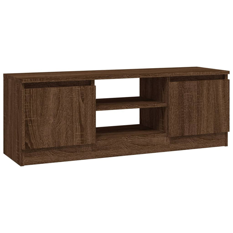 Tv-meubel met deur 102x30x36 cm bruin eikenkleur MeubelReus