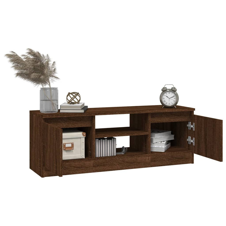 Tv-meubel met deur 102x30x36 cm bruin eikenkleur MeubelReus