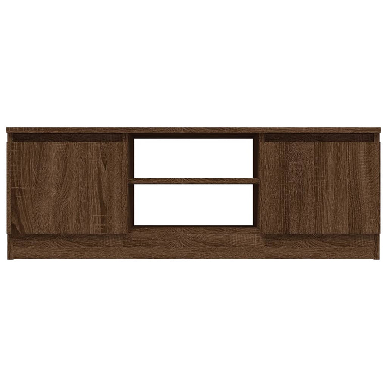Tv-meubel met deur 102x30x36 cm bruin eikenkleur MeubelReus
