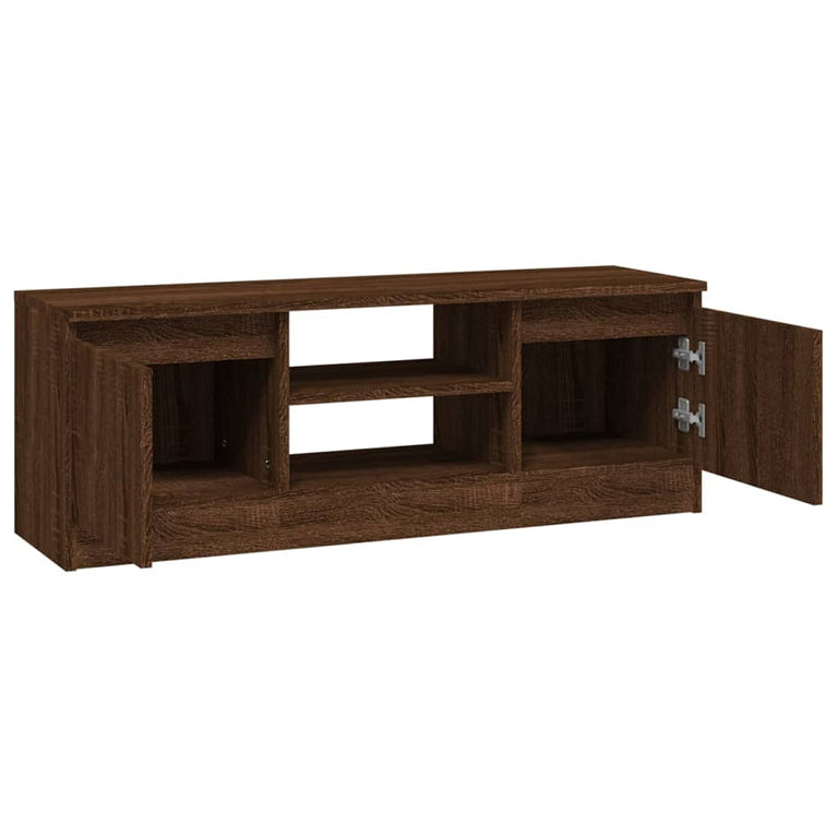 Tv-meubel met deur 102x30x36 cm bruin eikenkleur MeubelReus