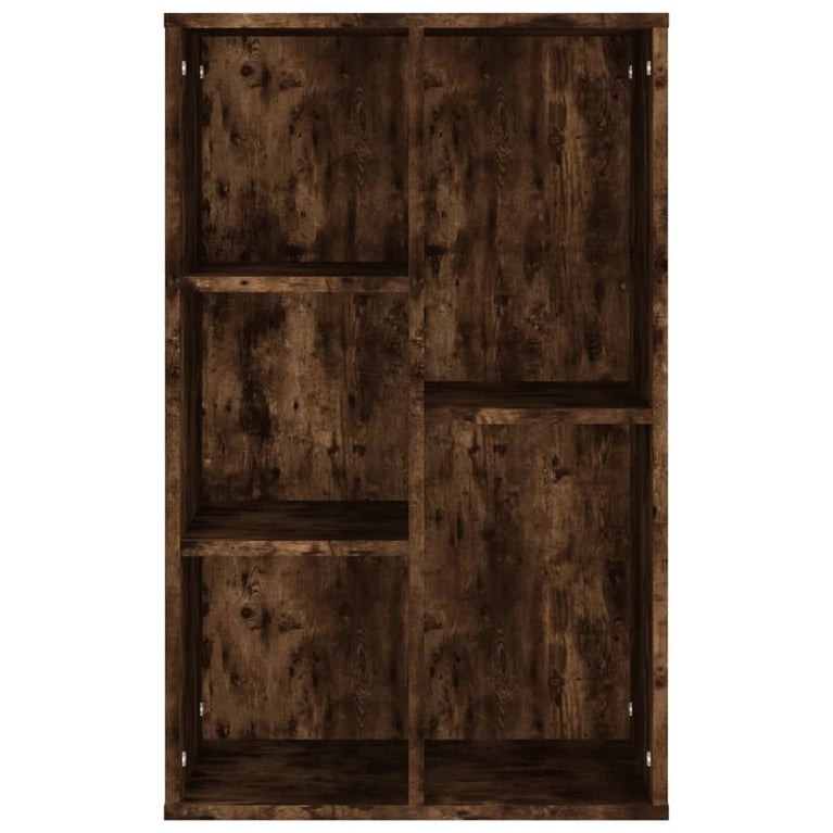 Boekenkast/dressoir 50x25x80 cm bewerkt hout gerookt eikenkleur