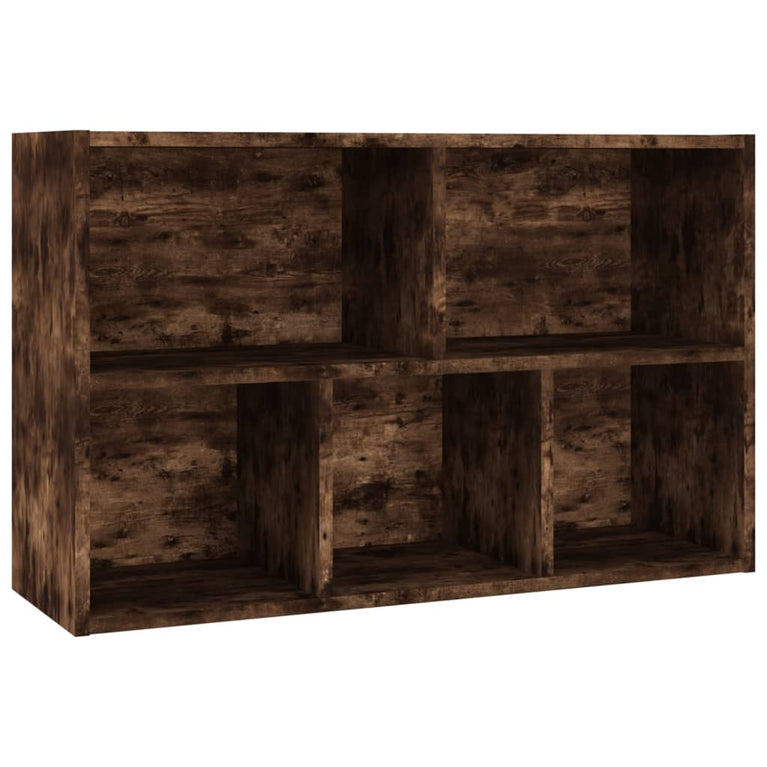 Boekenkast/dressoir 50x25x80 cm bewerkt hout gerookt eikenkleur
