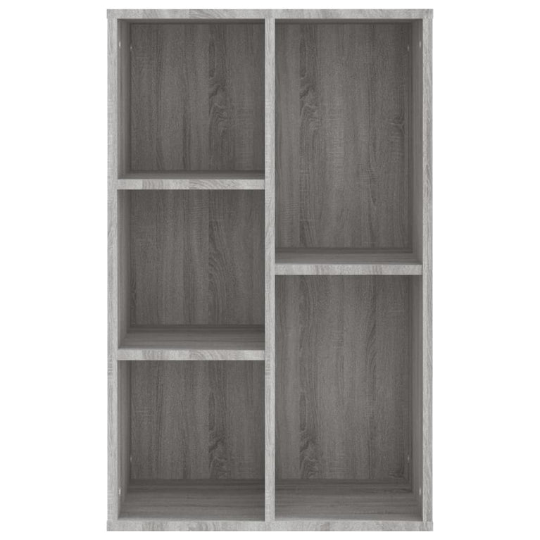 Boekenkast/dressoir 50x25x80 cm bewerkt hout sonoma grijs MeubelReus
