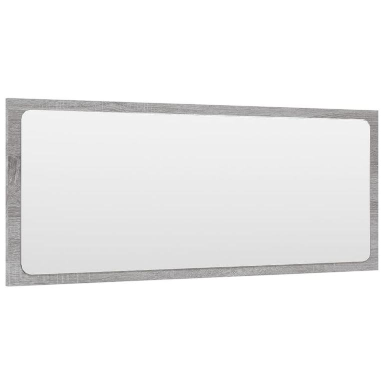 2-delige Badkamermeubelset bewerkt hout grijs sonoma eikenkleur MeubelReus