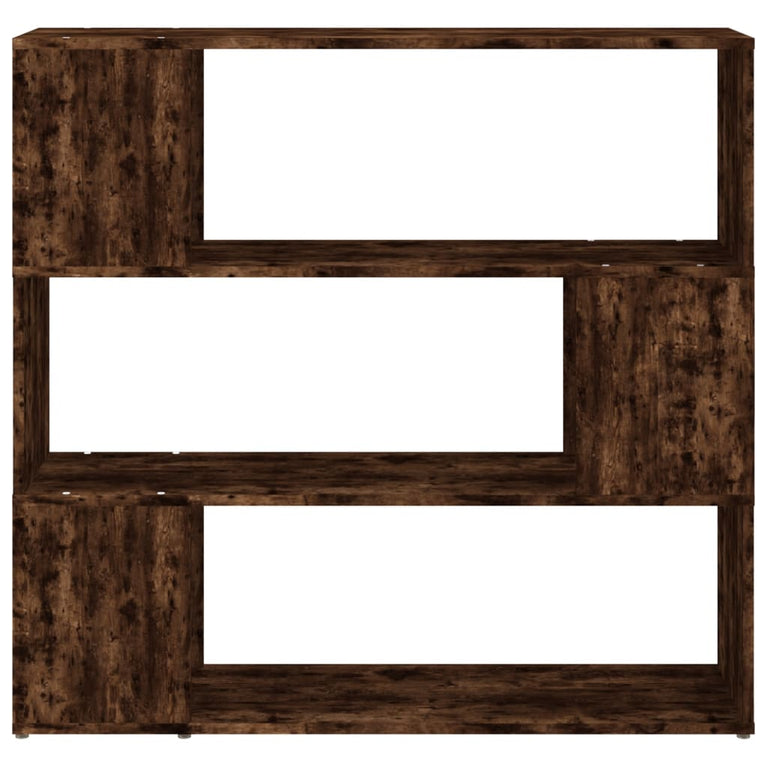 Boekenkast/kamerscherm 100x24x94 cm gerookt eikenkleurig