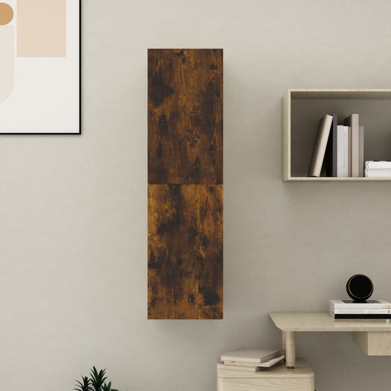 Tv-wandmeubel 30,5x30x110 cm gerookt eikenkleurig MeubelReus
