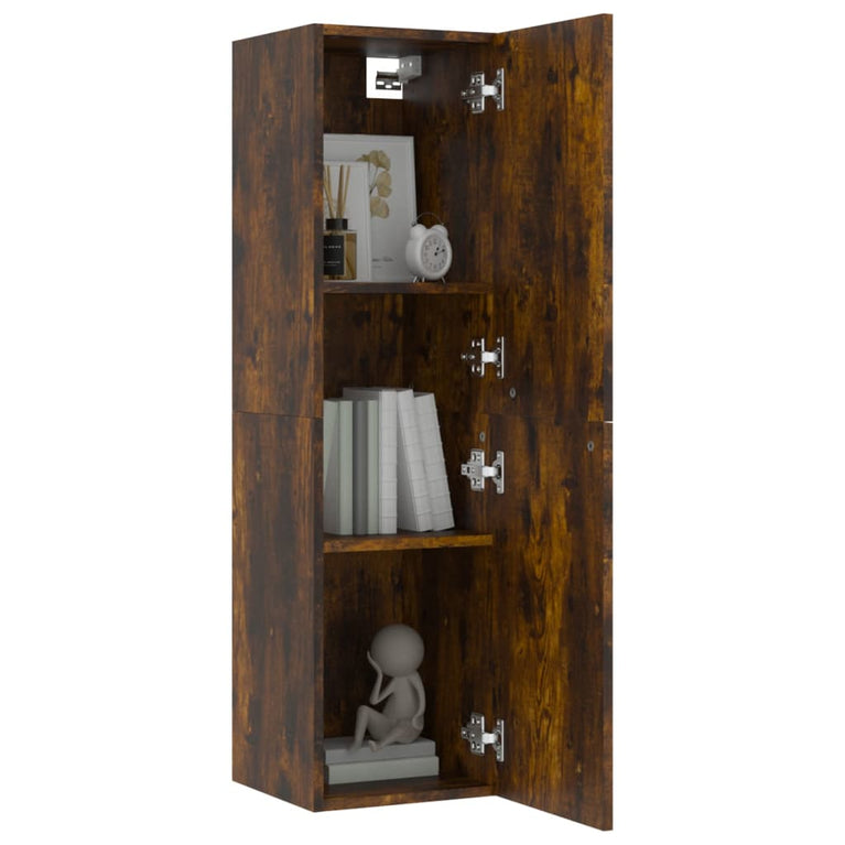 Tv-wandmeubel 30,5x30x110 cm gerookt eikenkleurig MeubelReus