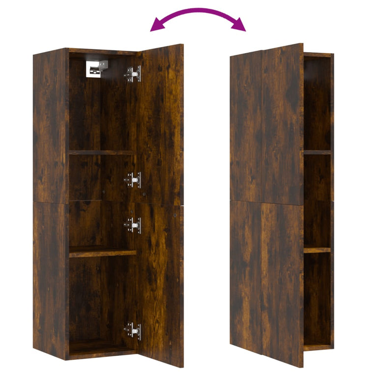 Tv-wandmeubel 30,5x30x110 cm gerookt eikenkleurig MeubelReus