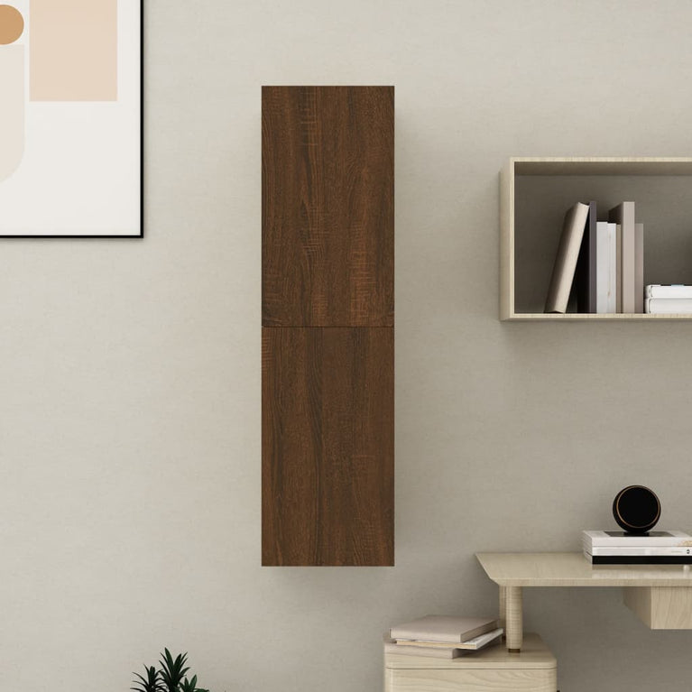 Tv-wandmeubel 30,5x30x110 cm bruin eikenkleur MeubelReus