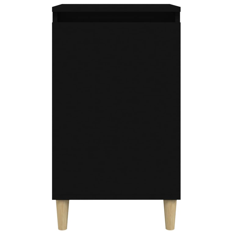 Nachtkastjes 2 st 40x35x70 cm bewerkt hout zwart MeubelReus