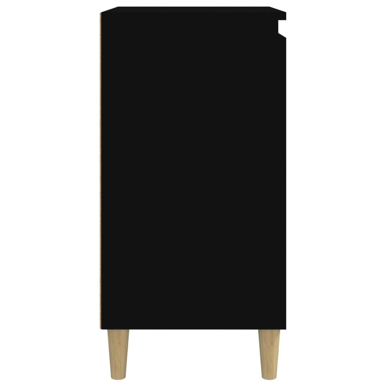 Nachtkastjes 2 st 40x35x70 cm bewerkt hout zwart MeubelReus