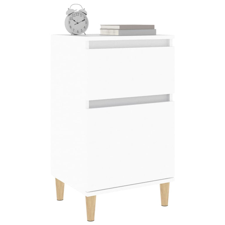 Nachtkastjes 2 st 40x35x70 cm wit MeubelReus