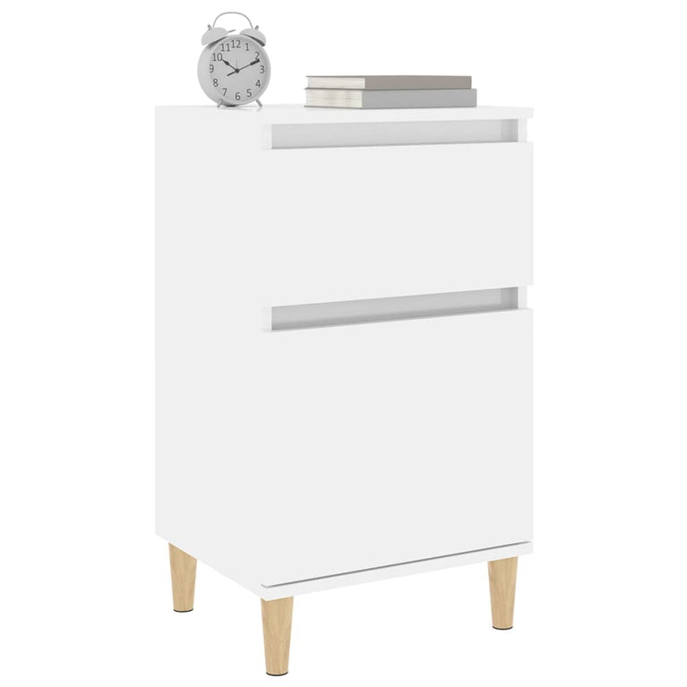 Nachtkastjes 2 st 40x35x70 cm hoogglans wit MeubelReus