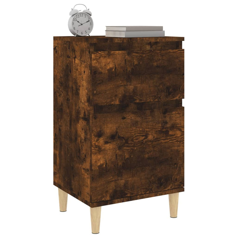 Nachtkastjes 2 st 40x35x70 cm gerookt eikenkleurig MeubelReus