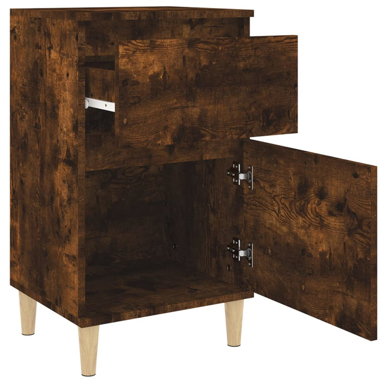 Nachtkastjes 2 st 40x35x70 cm gerookt eikenkleurig MeubelReus
