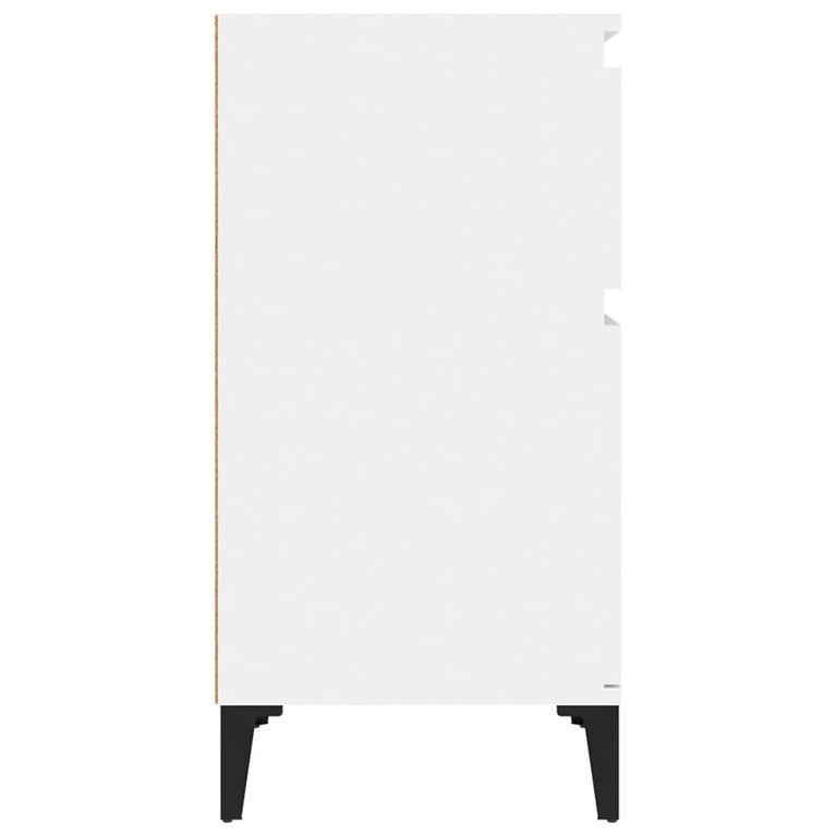 Nachtkastje 40x35x70 cm hoogglans wit MeubelReus
