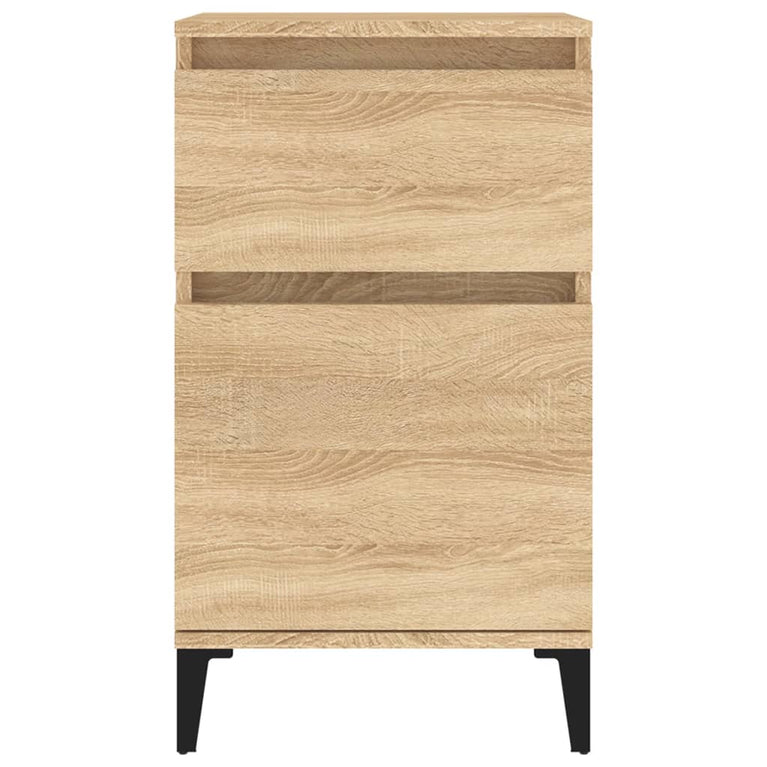 Nachtkastjes 2 st 40x35x70 cm bewerkt hout sonoma eikenkleurig MeubelReus