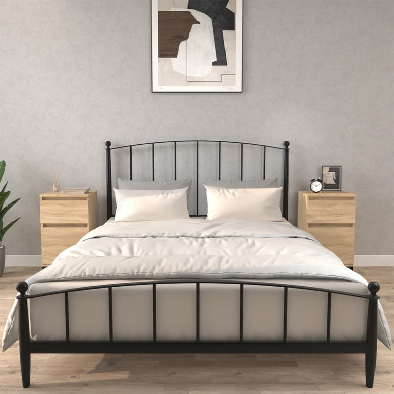Nachtkastjes 2 st 40x35x70 cm bewerkt hout sonoma eikenkleurig MeubelReus