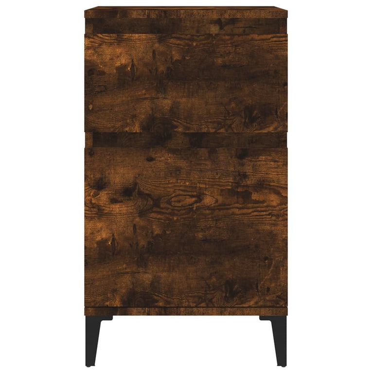 Nachtkastjes 2 st 40x35x70 cm gerookt eikenkleurig MeubelReus