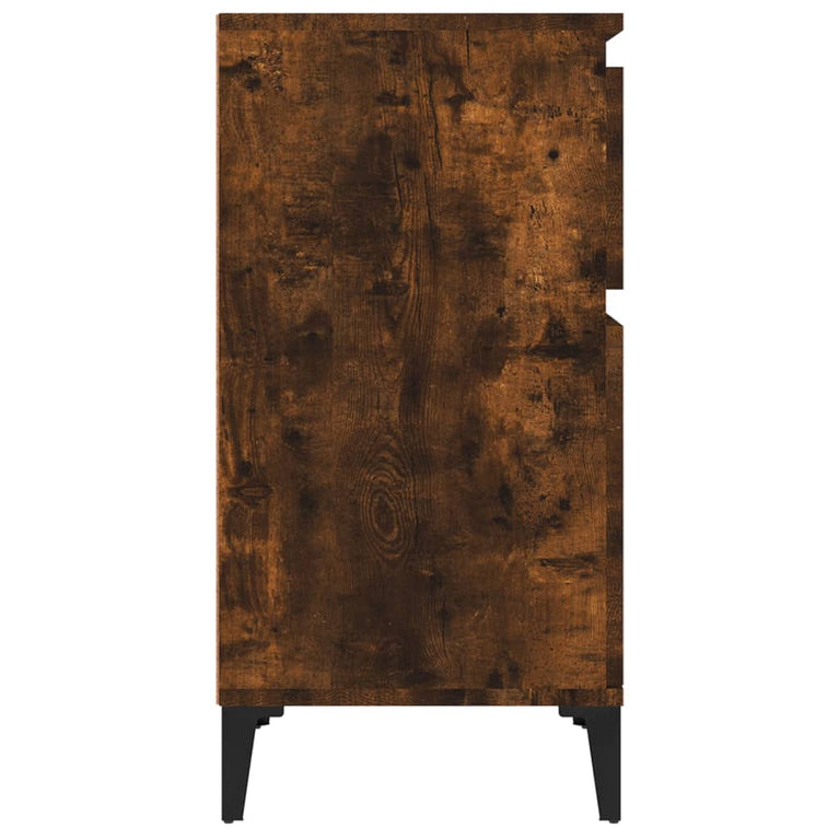 Nachtkastjes 2 st 40x35x70 cm gerookt eikenkleurig MeubelReus