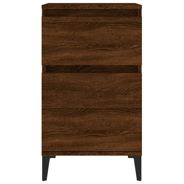 Nachtkastje 40x35x70 cm bruin eikenkleur MeubelReus
