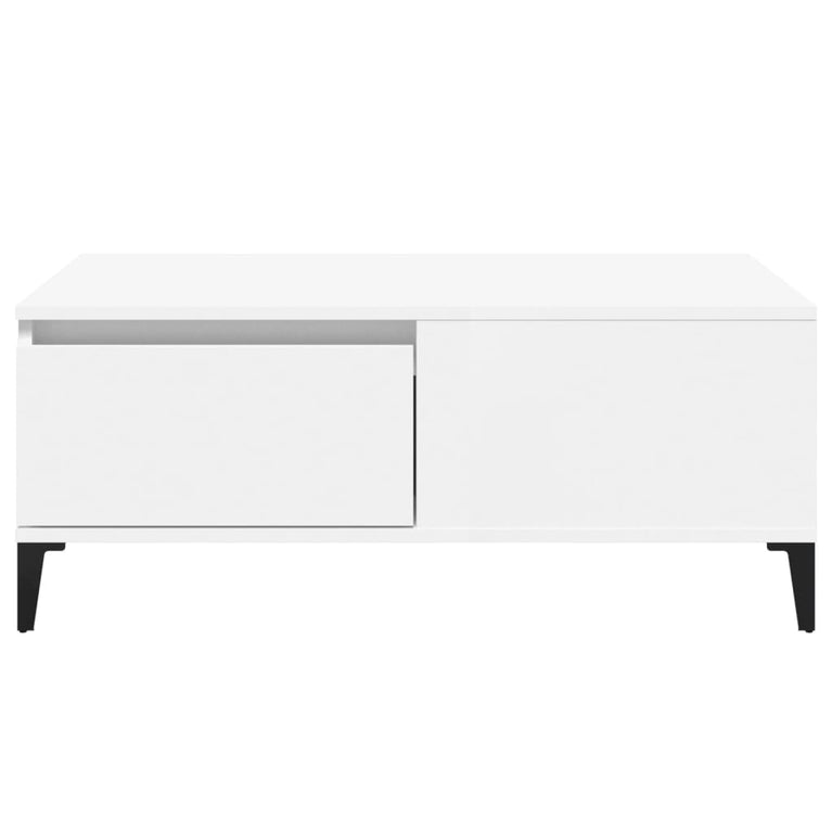 Salontafel 90x50x36,5 cm bewerkt hout wit MeubelReus