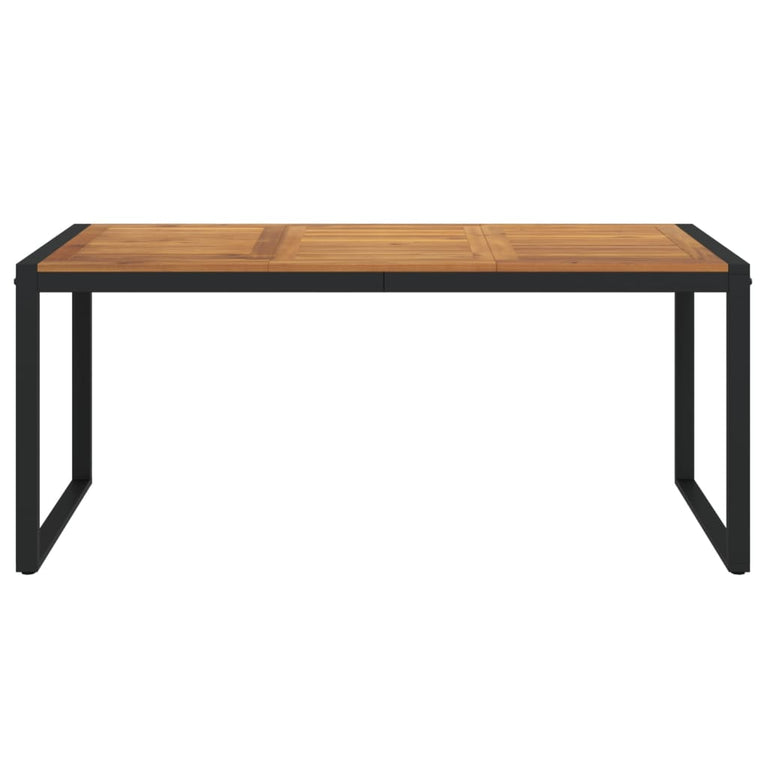 Tuintafel met U-vormige poten 180x90x75 cm massief acaciahout MeubelReus