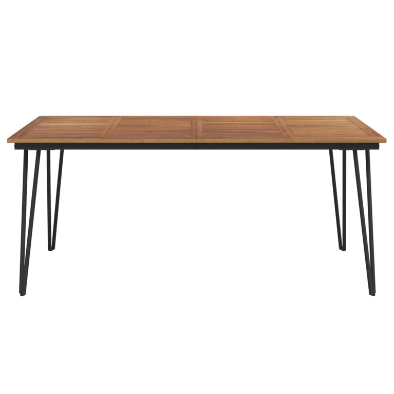 Tuintafel met haarspeldpoten 180x90x75 cm massief acaciahout MeubelReus