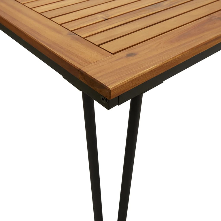 Tuintafel met haarspeldpoten 180x90x75 cm massief acaciahout MeubelReus