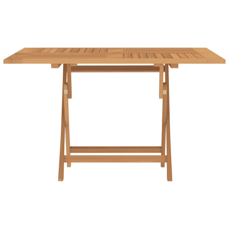 Tuintafel inklapbaar 120x120x75 cm massief teakhout MeubelReus