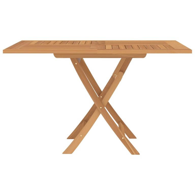 Tuintafel inklapbaar 120x120x75 cm massief teakhout MeubelReus