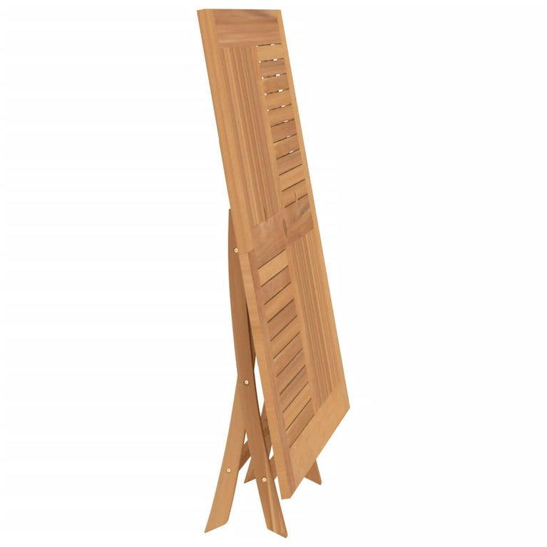 Tuintafel inklapbaar 120x120x75 cm massief teakhout MeubelReus