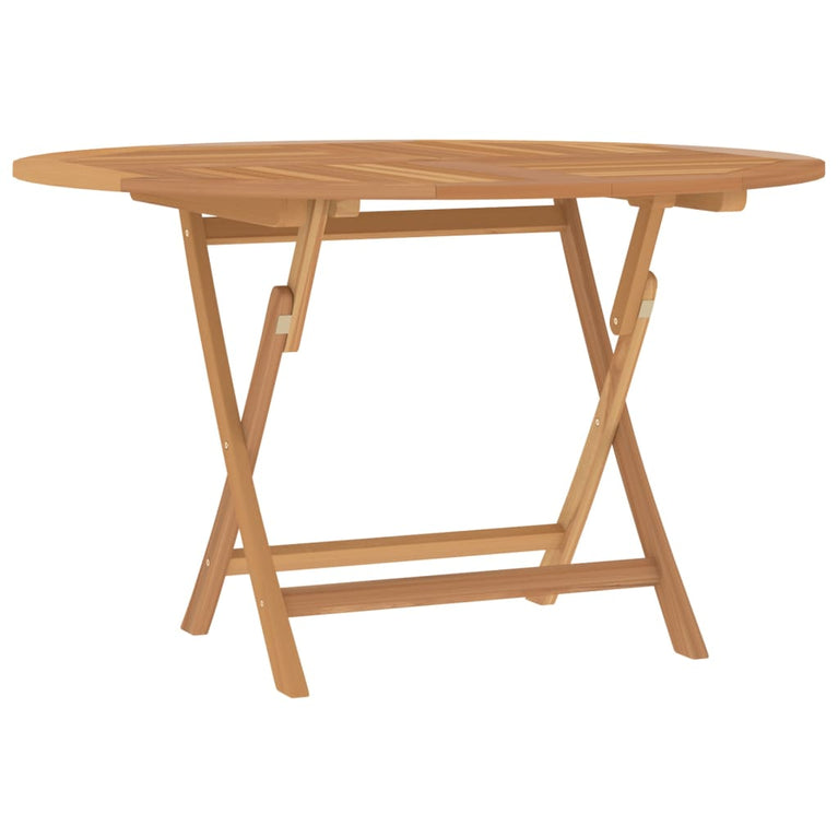 Tuintafel inklapbaar Ø 120x75 cm massief teakhout MeubelReus