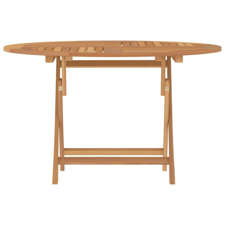 Tuintafel inklapbaar Ø 120x75 cm massief teakhout MeubelReus