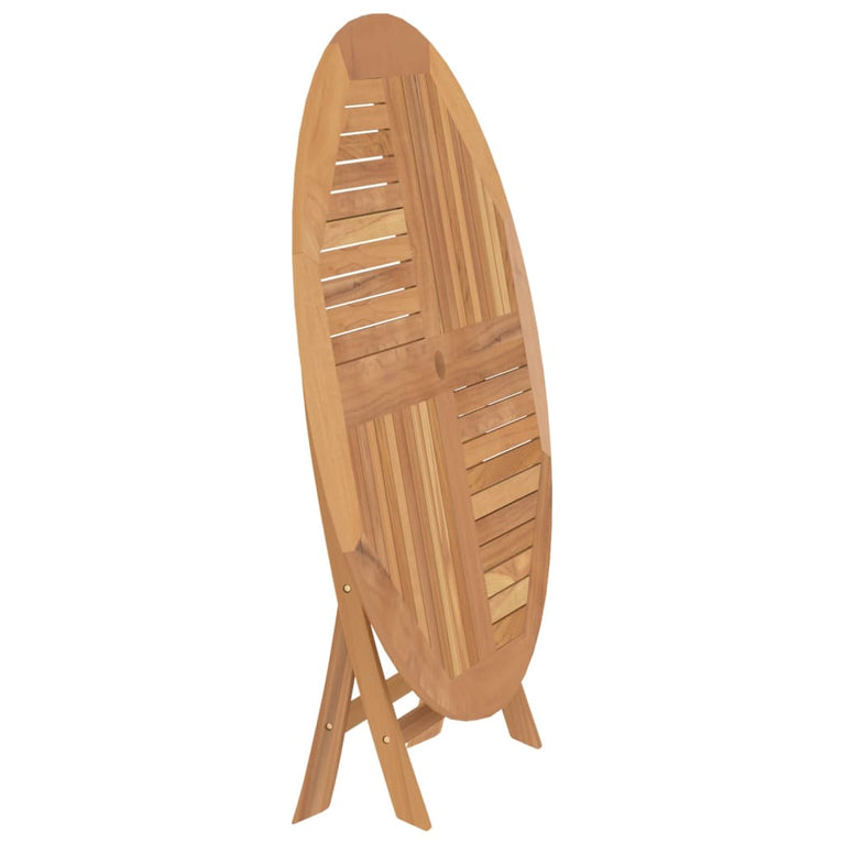 Tuintafel inklapbaar Ø 120x75 cm massief teakhout MeubelReus