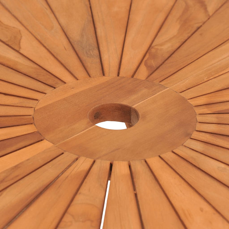 Tuintafel inklapbaar Ø 85x75 cm massief teakhout MeubelReus