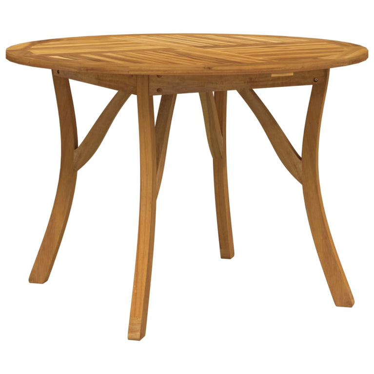 Tuintafel Ø 110 cm massief acaciahout MeubelReus