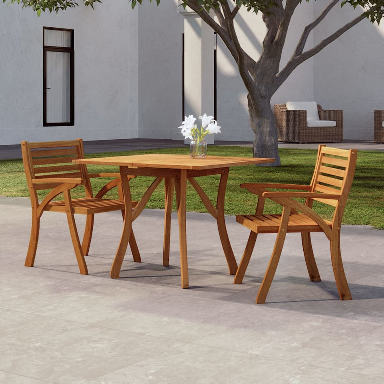 Tuintafel 85x85x75 cm massief acaciahout MeubelReus