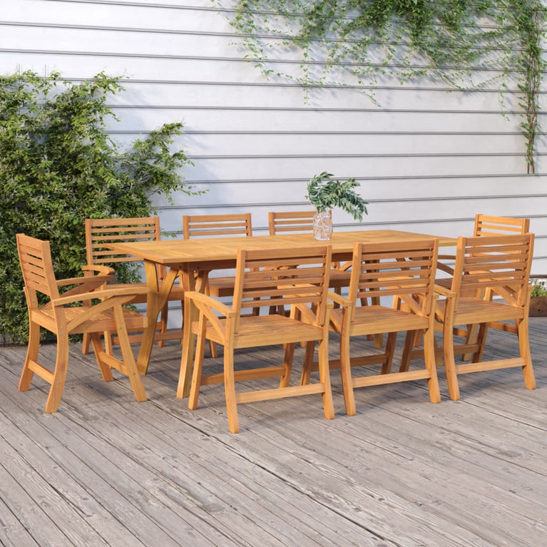 Tuintafel 200x90x75 cm massief acaciahout MeubelReus