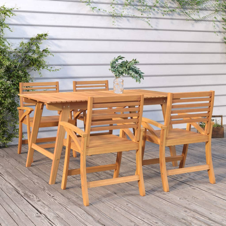 Tuintafel 150x90x75 cm massief acaciahout MeubelReus