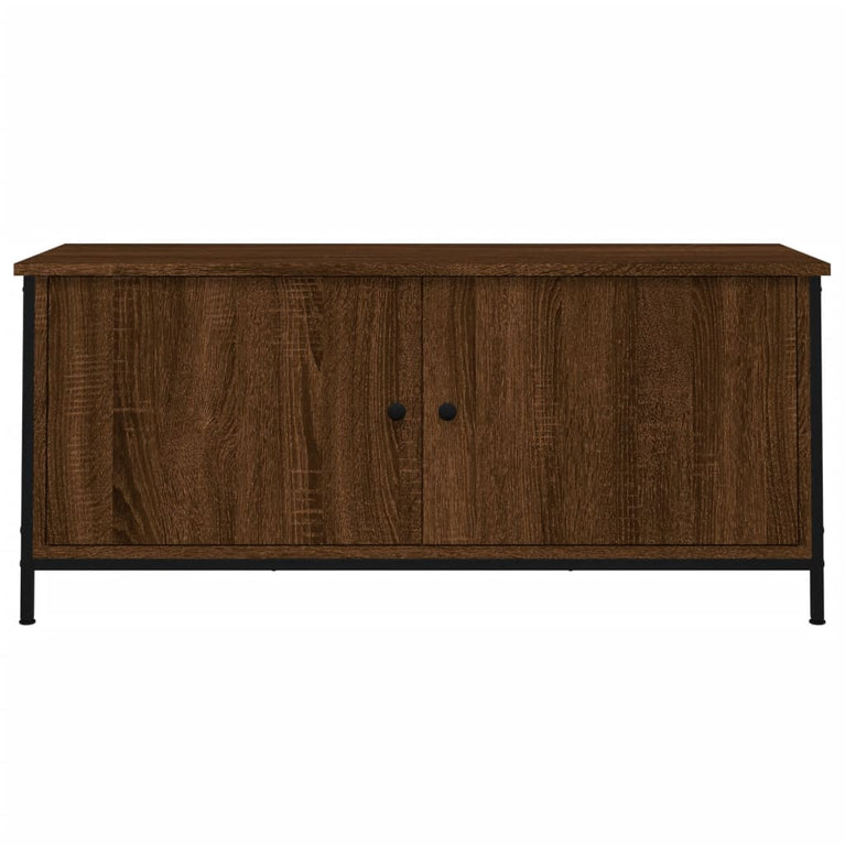 Tv-meubel 102x35x45 cm bewerkt hout sonoma eikenkleurig MeubelReus