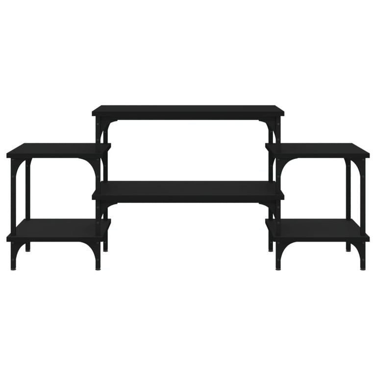 Tv-meubel 117x35x52 cm bewerkt hout zwart MeubelReus