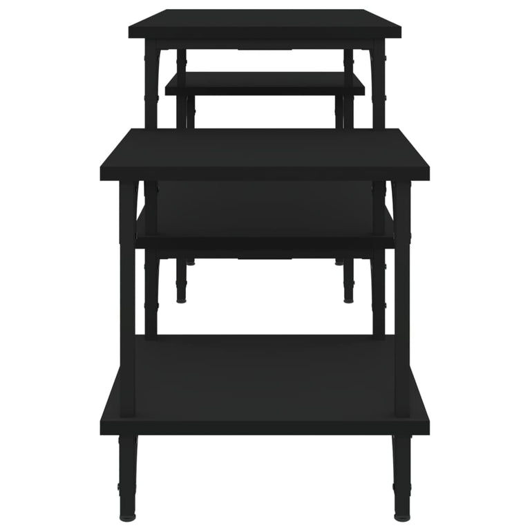 Tv-meubel 117x35x52 cm bewerkt hout zwart MeubelReus