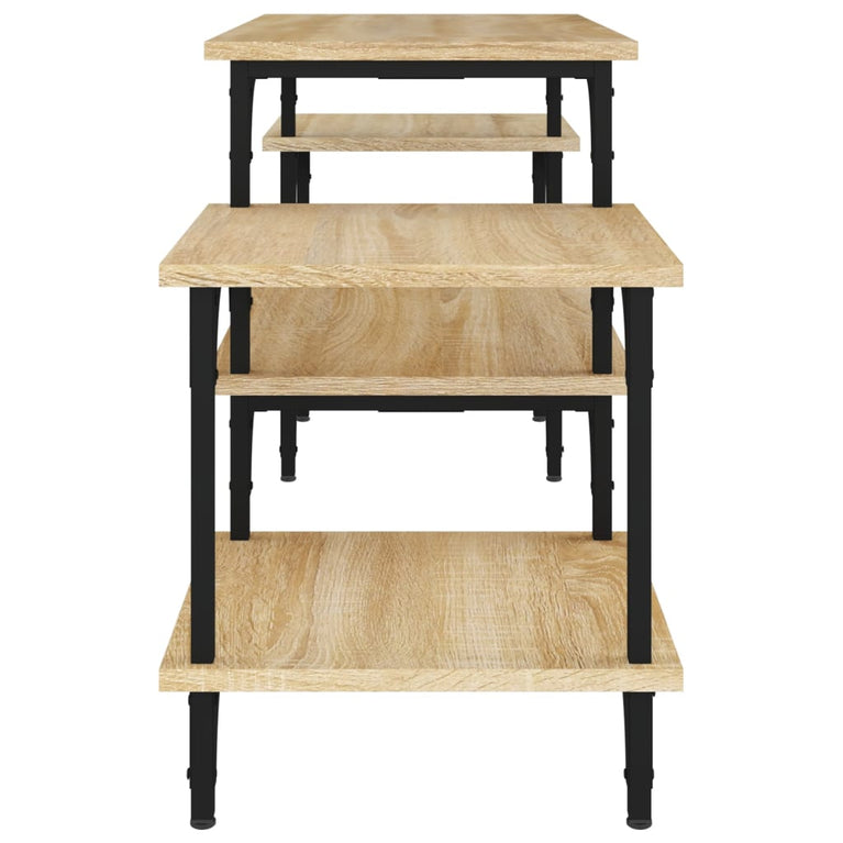 Tv-meubel 117x35x52 cm bewerkt hout sonoma eikenkleurig MeubelReus