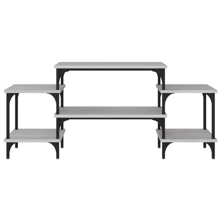 Tv-meubel 117x35x52 cm bewerkt hout grijs sonoma eikenkleurig MeubelReus