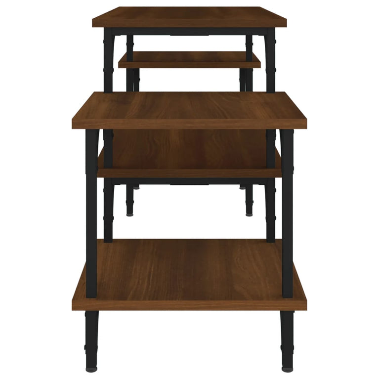 Tv-meubel 117x35x52 cm bewerkt hout bruin eikenkleur MeubelReus