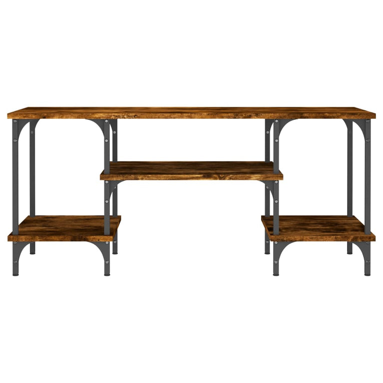 Tv-meubel 102x35x45,5 cm bewerkt hout gerookt eikenkleurig MeubelReus