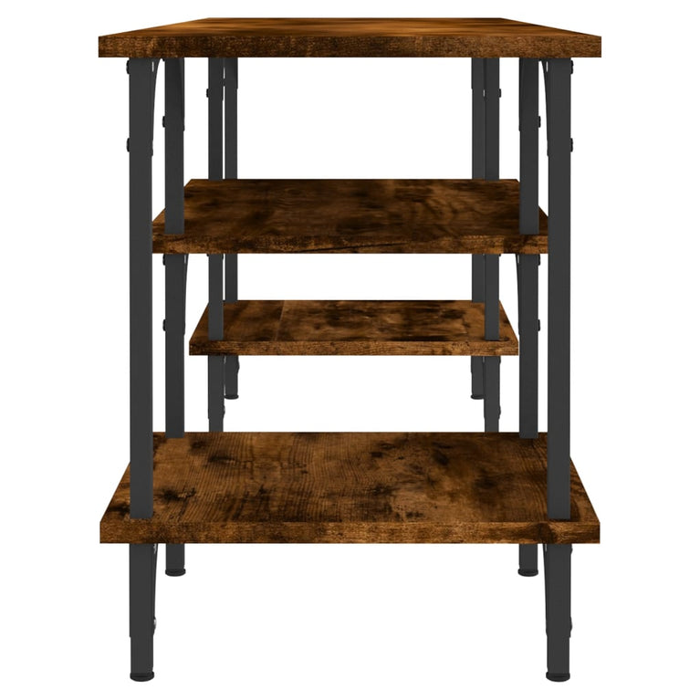 Tv-meubel 102x35x45,5 cm bewerkt hout gerookt eikenkleurig MeubelReus