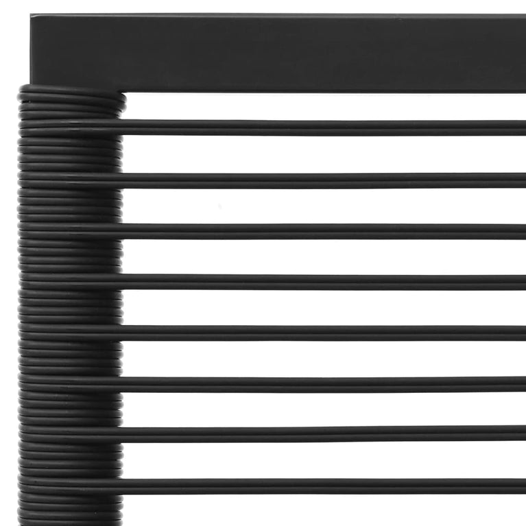 3-delige Loungeset met kussens poly rattan zwart en grijs MeubelReus